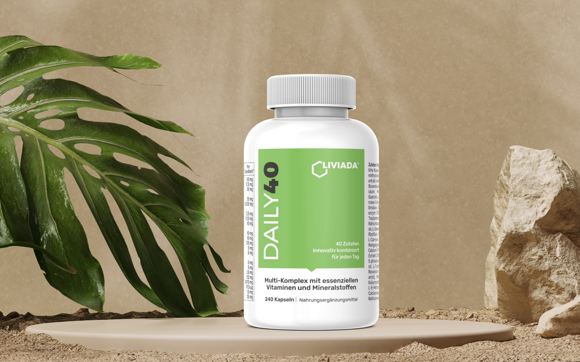 LIVIADA DAILY40 Multi-Komplex mit essenziellen Vitaminen und Mineralstoffen