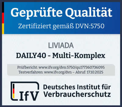 LIVIADA DAILY40 Multi-Komplex - Geprüfte Qualität gem. DVN:5750 vom IfV